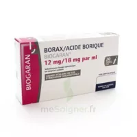 Borax/acide Borique Biogaran 12 Mg/18 Mg/ml, Solution Pour Lavage Ophtalmique En Récipient Unidose à Pau