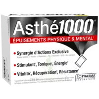 Asthe 1000 Poudre à Diluer épuisements Physique & Mental 10 Sachets à Pau