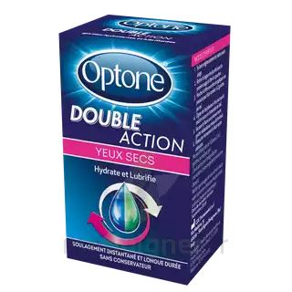 Optone Double Action Solution Oculaire Yeux Secs Fl/10ml à Pau
