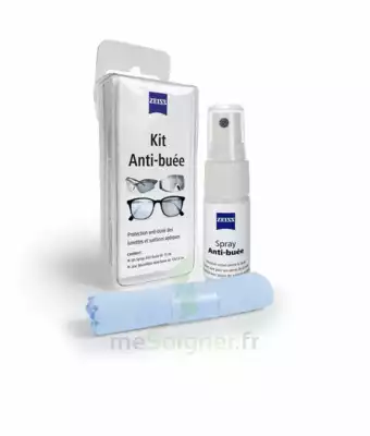 Zeiss Kit Spray Antibuée Fl/15ml + Tissu Microfibres à Pau