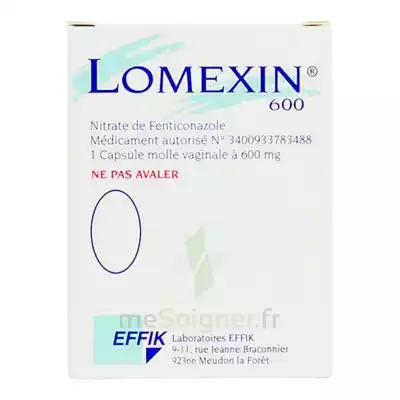 Lomexin 600 Mg Caps Molle Vaginale Plq/1 à Pau